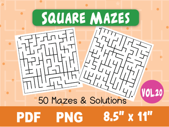 Download Fun Square Mazes for Kids #20 - Mazes for kids Collection