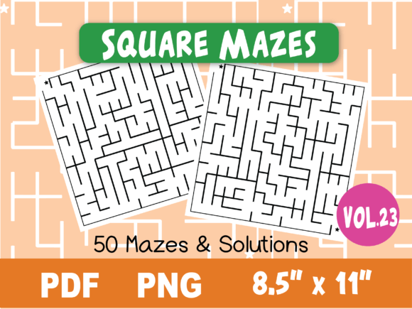Download Fun Square Mazes for Kids #23 - Mazes for kids Collection