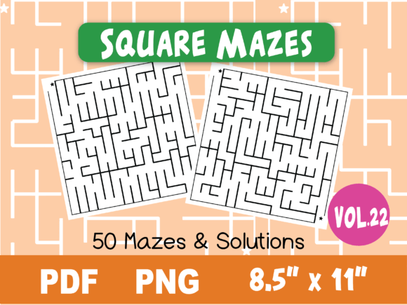 Download Fun Square Mazes for Kids #22 - Mazes for kids Collection