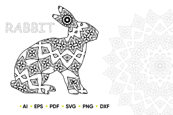 Download Mandala Rabbit for KDP Coloring Book - Premium Resources