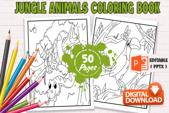 Download Jungle Animals Coloring Book for Teens - Coloring book for teens Collection