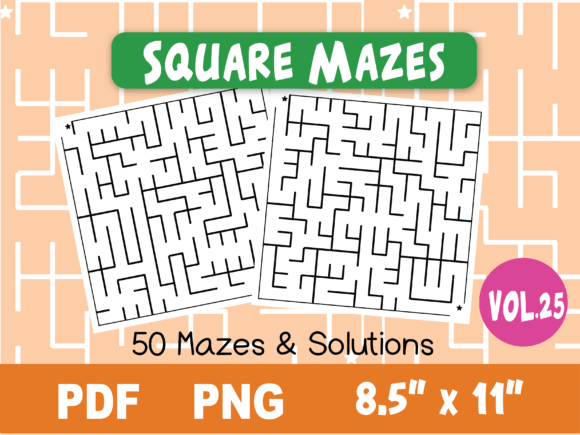 Download Fun Square Mazes for Kids #25 - Mazes for kids Collection