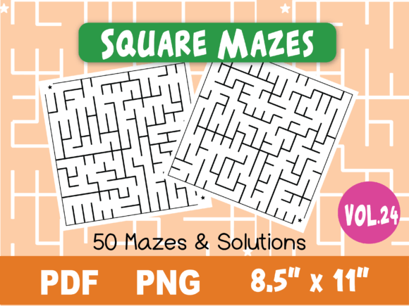 Download Fun Square Mazes for Kids #24 - Mazes for kids Collection