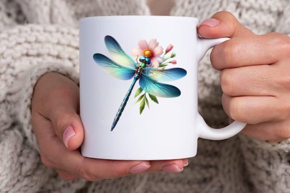 Download Dragonfly with Flowers Clipart Bundle - Premium Resources