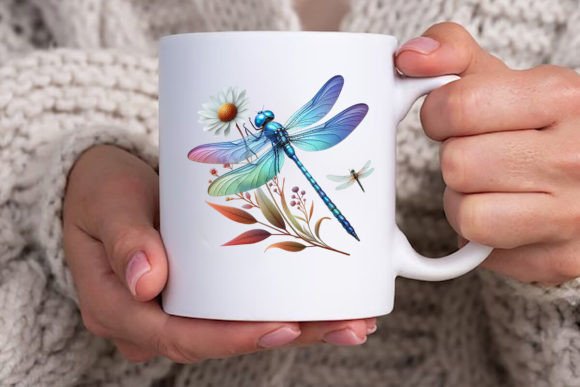 Download Dragonfly with Flowers Clipart Bundle - Premium Resources